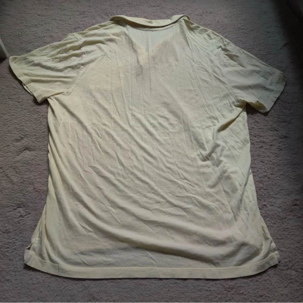 Marine Layer Garment Dye Resort Polo Shirt Size M/L Yellow Paler Banana Preppy - Picture 7 of 7